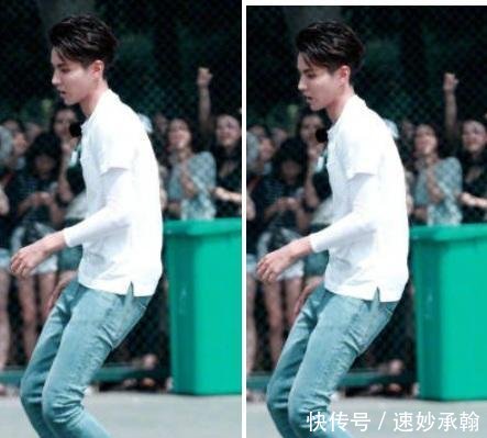 继易烊千玺之后,吴亦凡穿漫画裤秀小脚腿,女漫画夏威夷图片