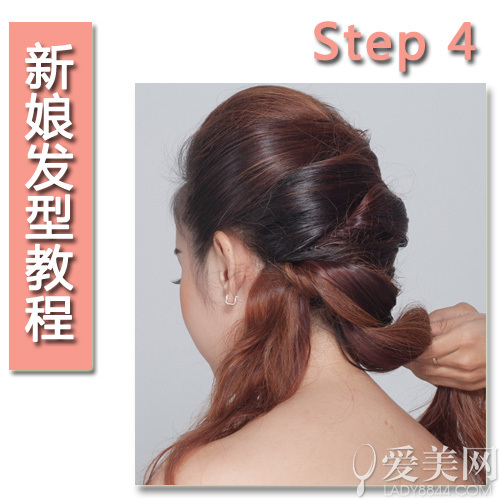 韩式新娘盘发教程花朵发饰浪漫唯美_360问答