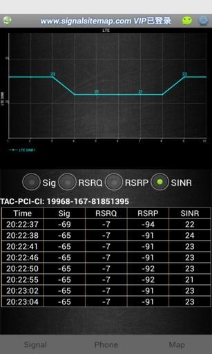 LTE信号路测截图3