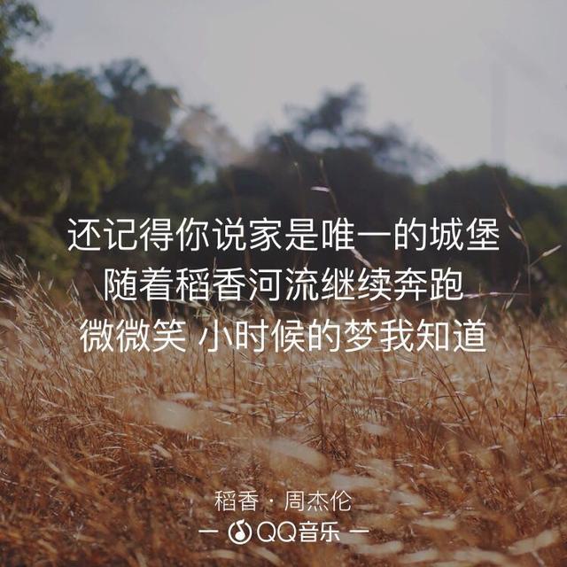 以前的周杰伦,是"还记得你说家是唯一的城堡,随着稻香河流继续奔跑".