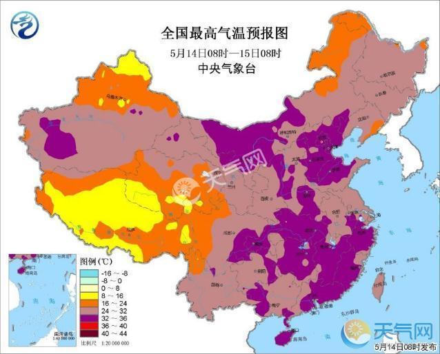 黄淮华南江南江汉今升温 华北35℃福建37℃