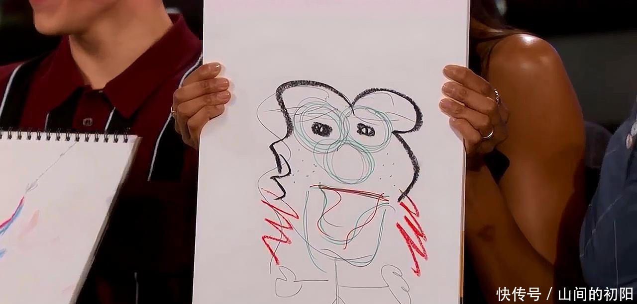 复联3演员画自己角色,卡魔拉有点搞笑,钢铁侠