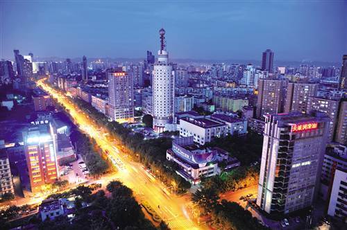 渝州路街道夜景