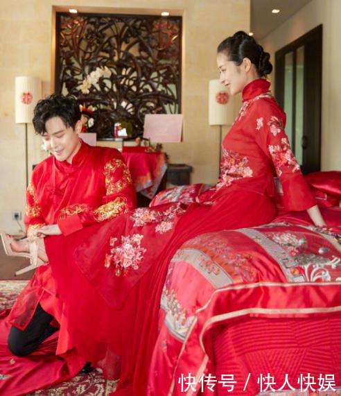 明星们结婚时的中式婚礼礼服,陈晓和刘诗诗备