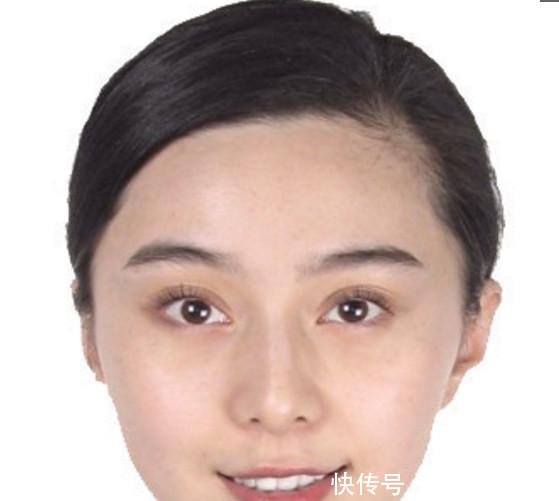 明星证件照范冰冰脸是歪的,终于知道王宝强为