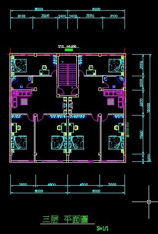 农村自建房设计图宽17.5米*深7.5米