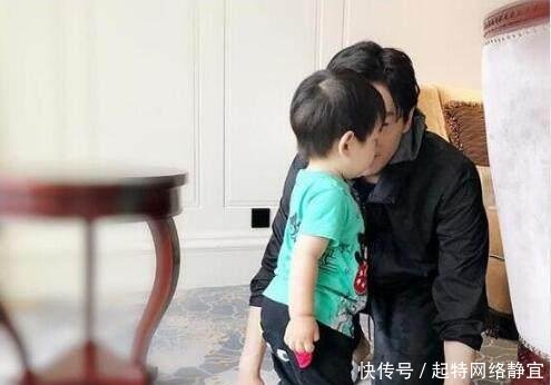 陈晓晒儿子照片, 抢镜的竟然是陈妍希的腿, 网友