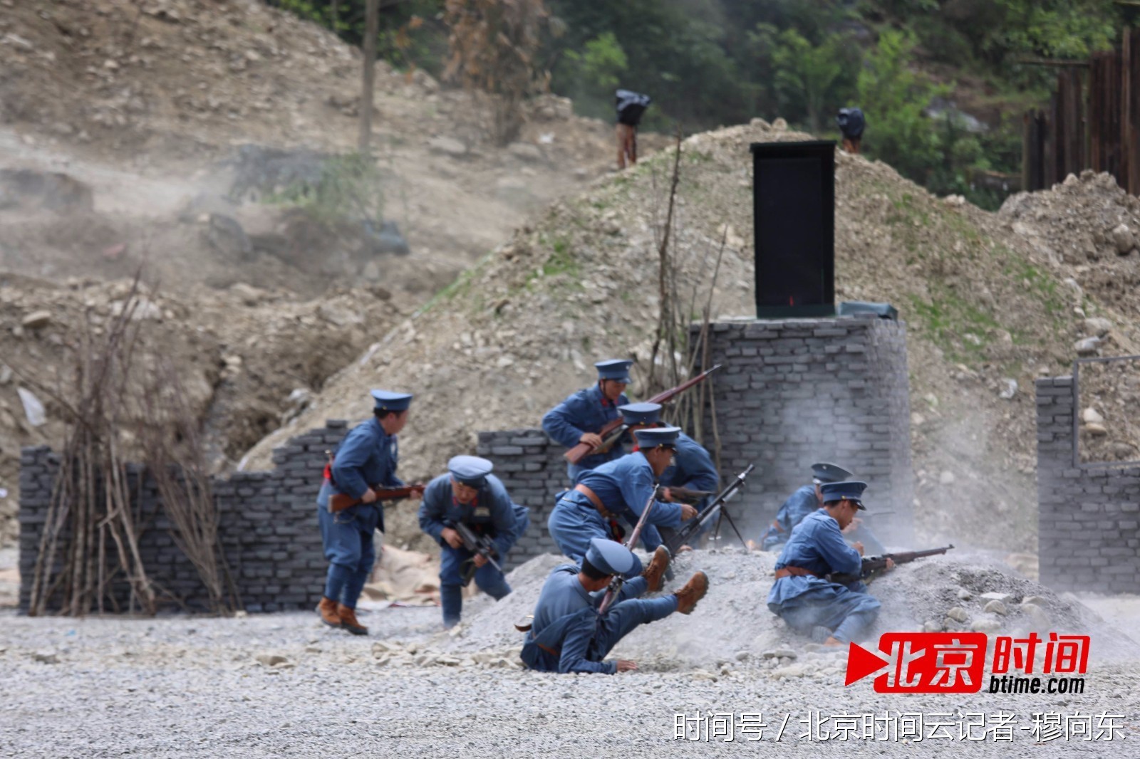 遵义娄山关景区首演实景剧《娄山关大捷》