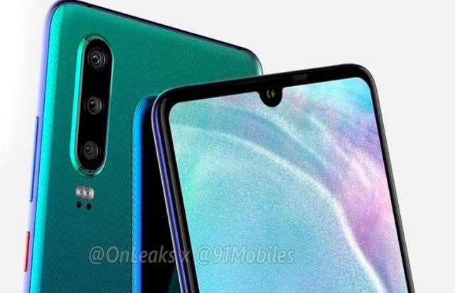 华为P30最新渲染图,这颜值外观能够打败iPho