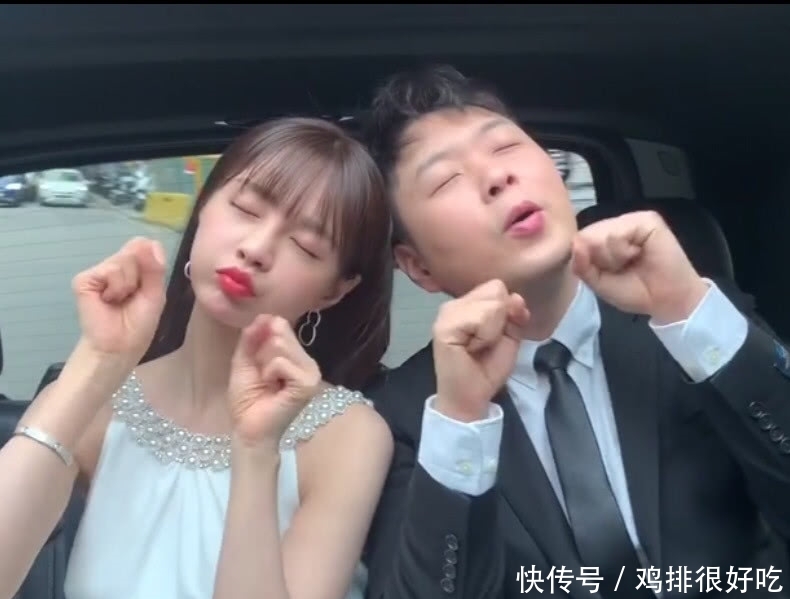 沈梦辰杜海涛车内演唱《乖乖》,西服配婚纱却