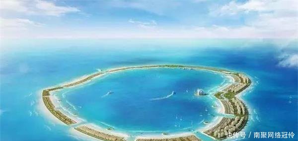 南海吹沙填海工程 原本的美济礁变成美济岛, 与