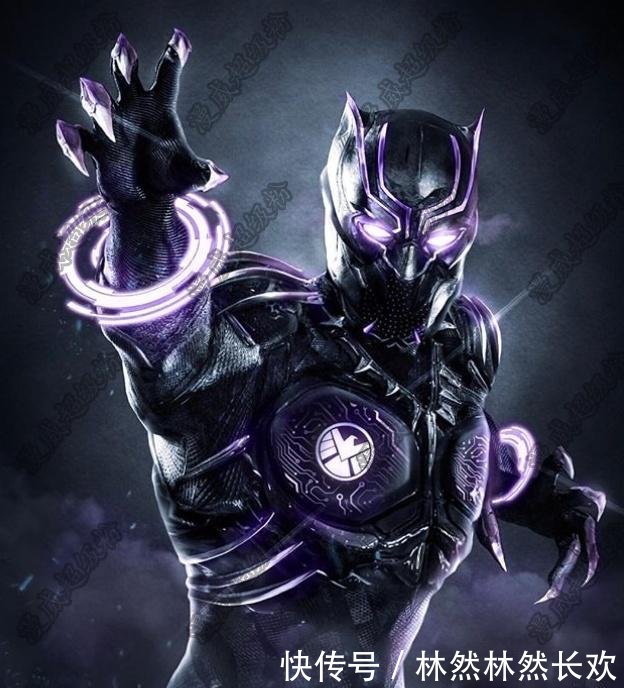 《复联4》最新概念海报,黑豹换上新战甲,战争