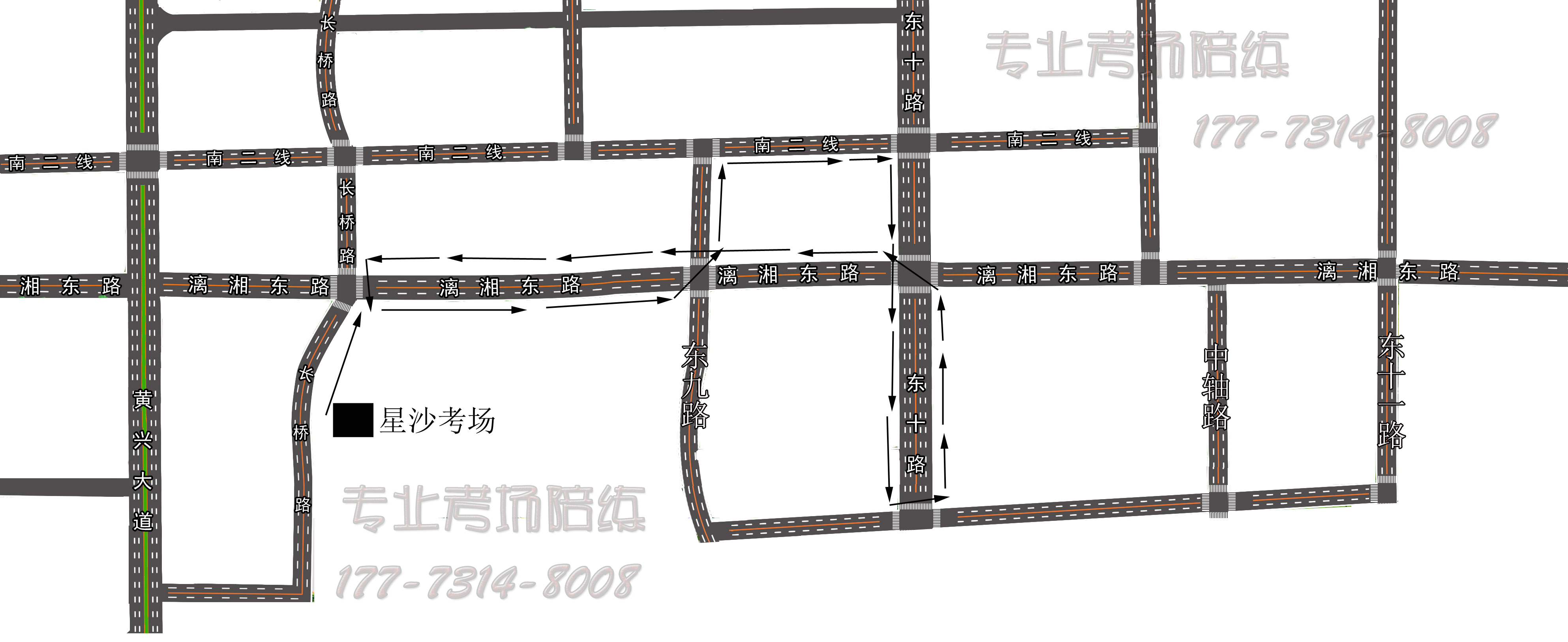 2017年新规后最新长沙县机电星沙考场科目三