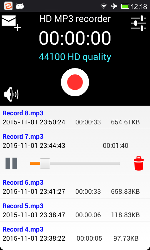 HD MP3 recorder截图1