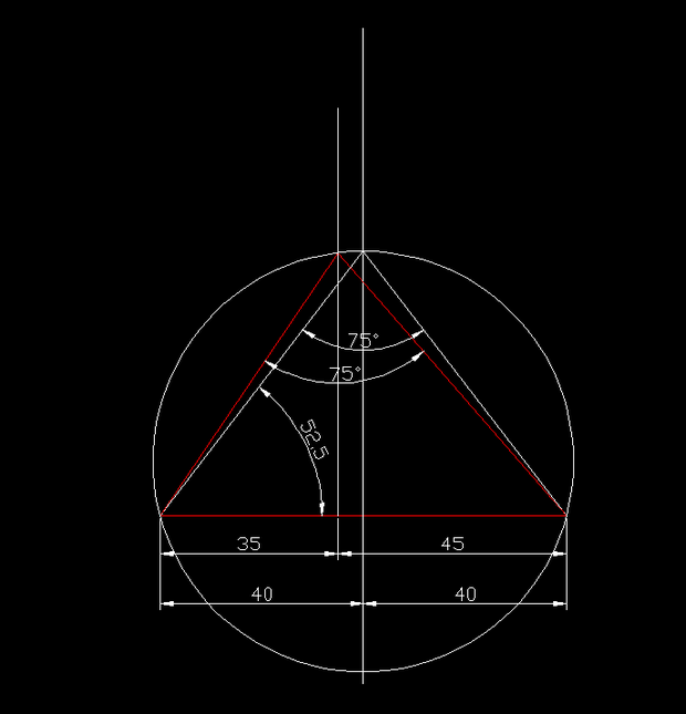 用CAD怎么作图,最主要的是上边那个三角形,画