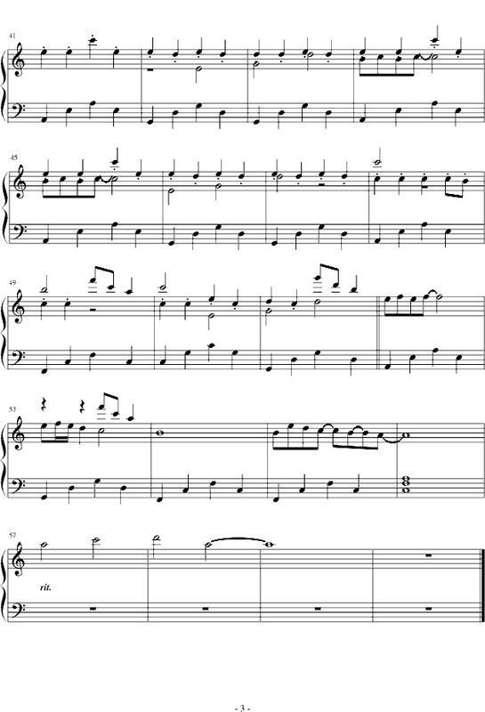 粉刷匠完整钢琴谱_曲谱分享