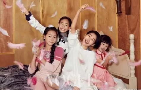 黎姿5岁小女儿跟两位姐姐颜值差太多