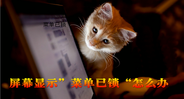 屏幕显示菜单已锁怎么办_好搜新知