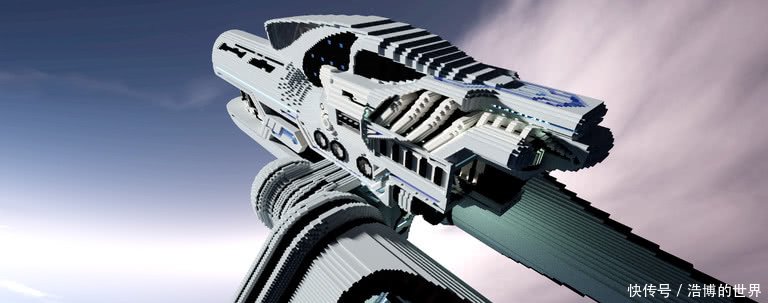 《我的世界》建筑欣赏 超酷炫宇宙飞船
