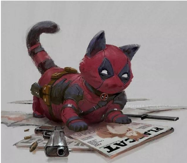 如果漫威英雄都是猫, 黑豹猫依旧炫酷毒液猫