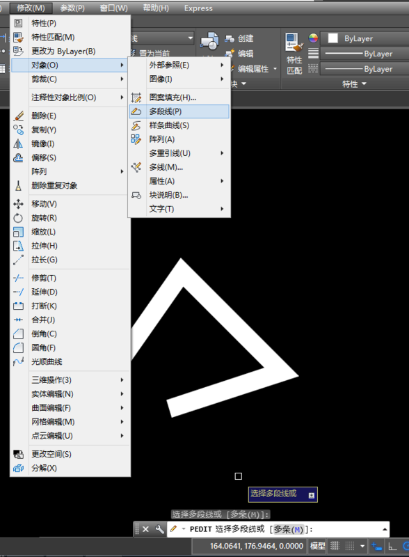 用CAD多段线画线时线宽导出很粗的变成cad请问为何文字图中无法图片