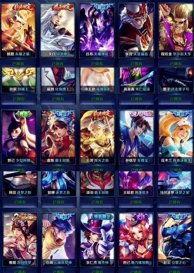 王者荣耀:贵族V8全皮肤账号只要600,小伙上线