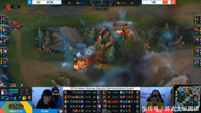 LOL亚运会:Faker发条数次单杀,完美开团击败越