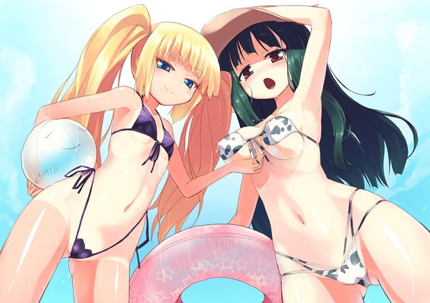 超萌动漫美少女+泳装_360问答