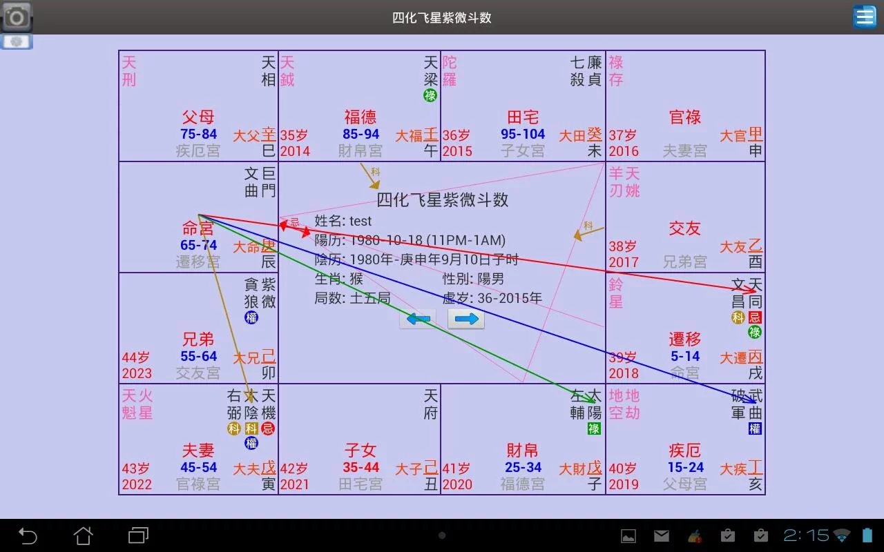 四化飞星紫微斗数 - Zi Wei Dou Shu截图2