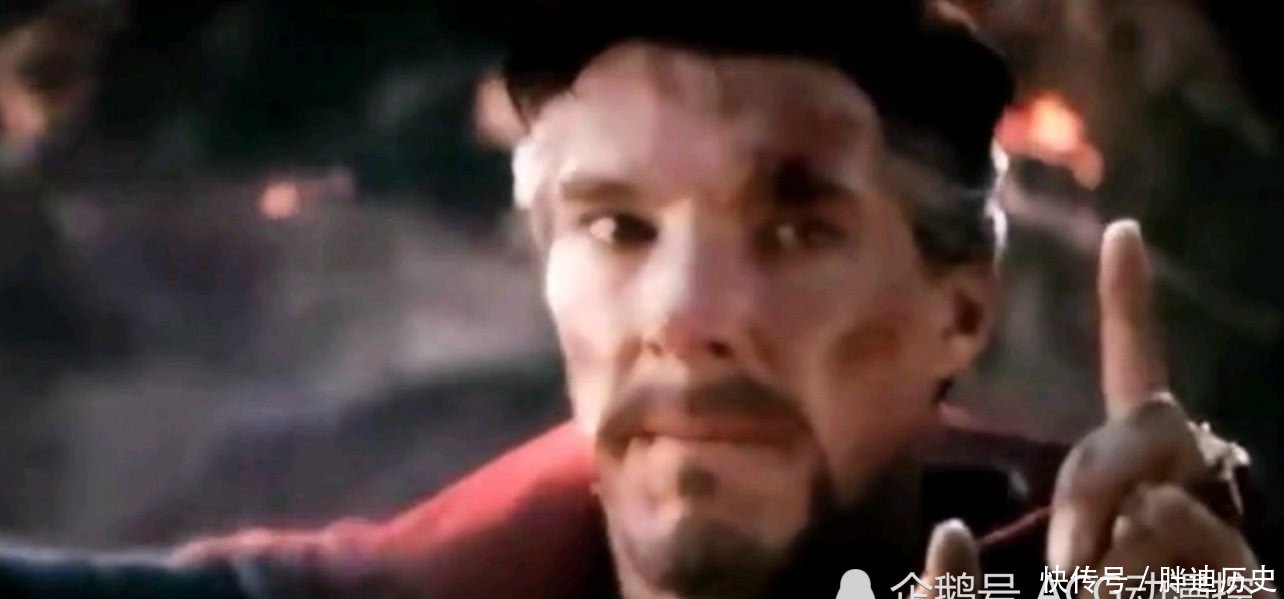 复联四奇异博士竖起一根食指,钢铁侠卒,网友:托