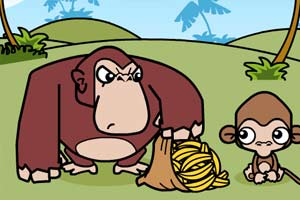 小猴偷香蕉,小猴偷香蕉小游戏,360小游戏-360