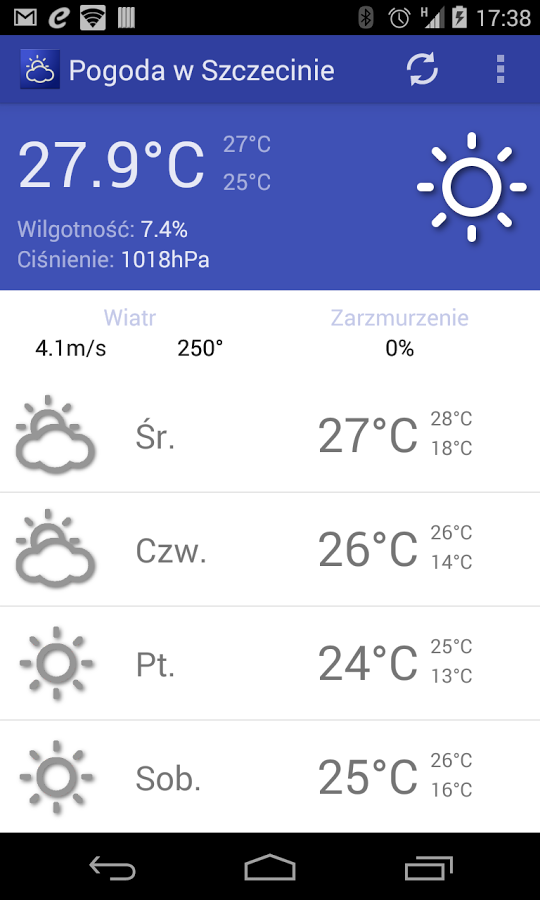 Weather in Szczecin截图1