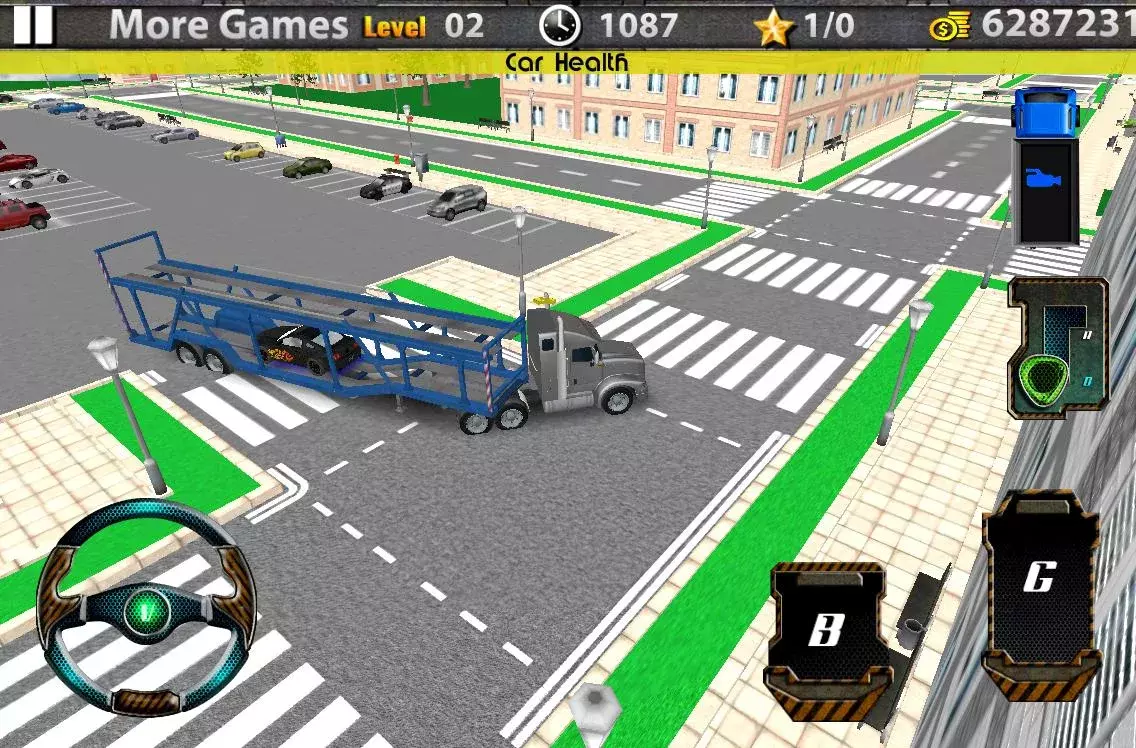 3D Car transport trailer truck截图17