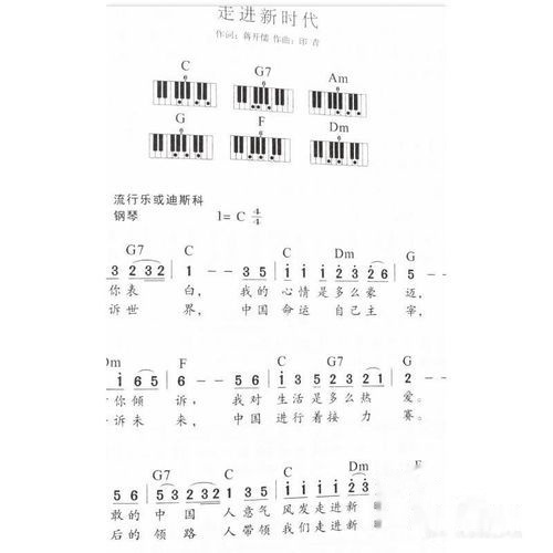 初级电子琴入门简谱_电子琴入门简谱(2)