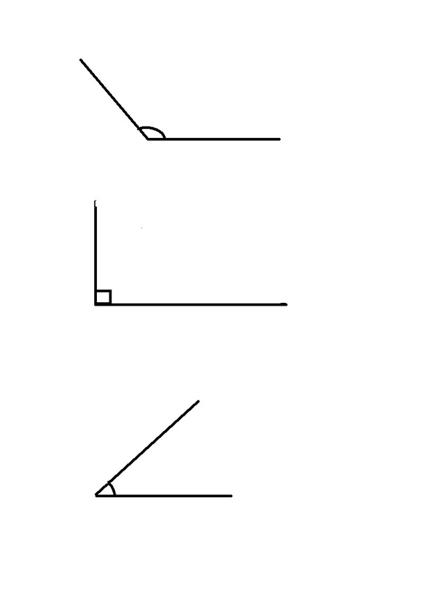 有一个钝角,一个直角,一个锐角的图怎么画_36