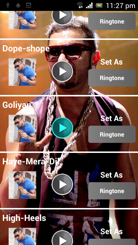 Honey Singh Hit Ringtones截图3