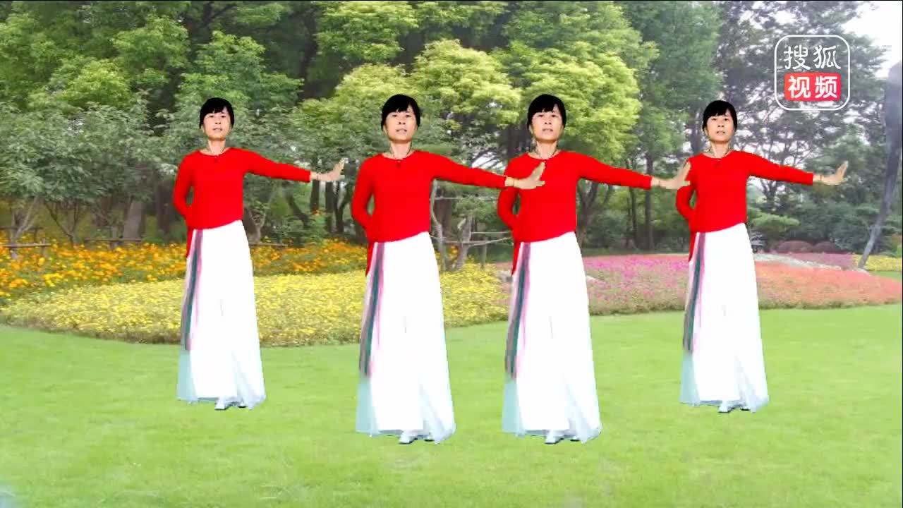 优美好看三步广场舞《黄玫瑰》好听好看更好学附分解