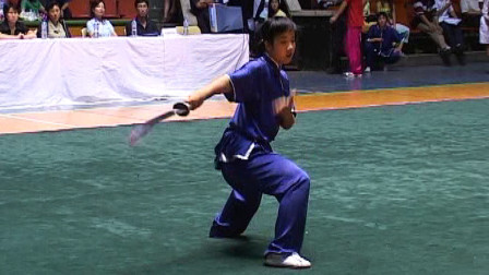 尘封赛事 2005年全国武术套路冠军赛传统项目比赛 女子器械 037 女子朴刀 李媛青（煤矿）第一名