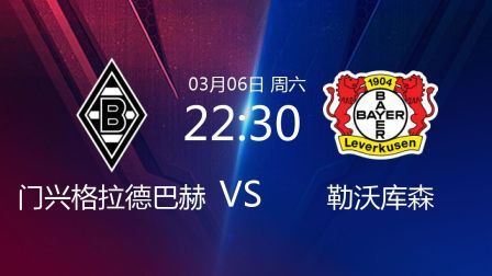 2020-2021德甲联赛第24轮 门兴VS勒沃库森