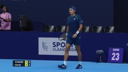 【全场回放】德米纳尔1-2加斯东 2024ATP安特卫普站 1/4决赛