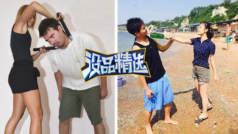 没品精选 功夫女神街头暴揍小瘪三