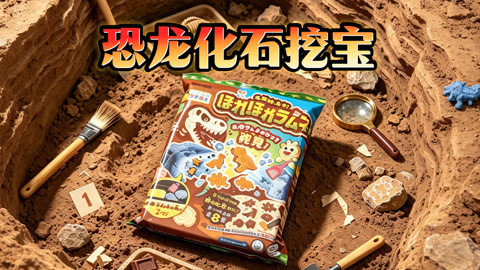 爱茉莉兒の食玩世界 恐龙化石挖宝食玩