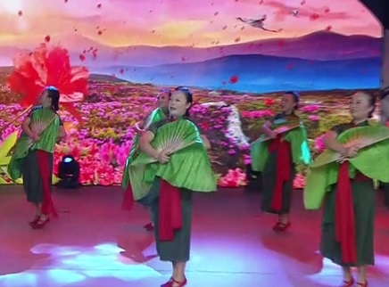 321动起来 广场舞《映山红》