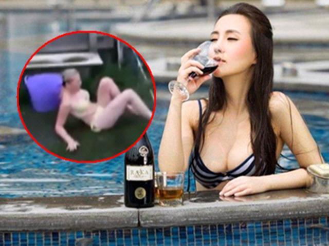 囧人囧事 搞笑！性感妹子洗澡掉进水桶