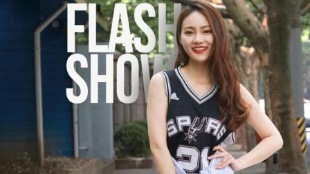 长腿美女街头演绎最高阶的boyfriend式穿搭