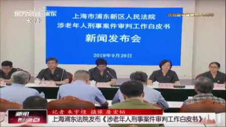 新闻制高点 上海浦东法院发布《涉老年人刑事案件审批工作白皮书》