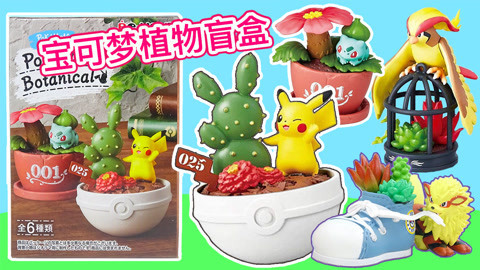 玩具益趣园 精灵宝可梦多肉植物盲盒