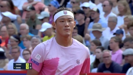 【原声纯享】兹维列夫2-0张之臻 2024ATP500汉堡站 男单1/4决赛
