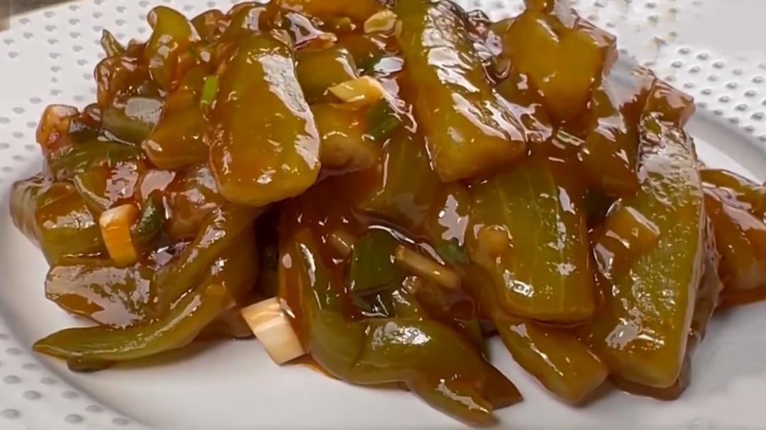 人气美食 酸甜开胃菜 糖醋绿皮茄
