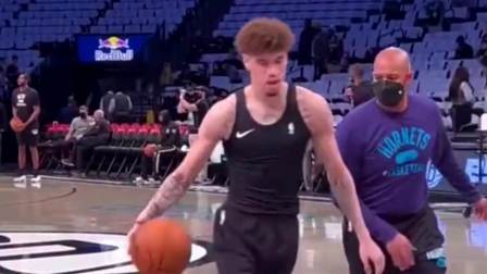 NBA热辣资讯 三球打球有多灵性？看看这热身，球迷：他能成为下一个库里吗？